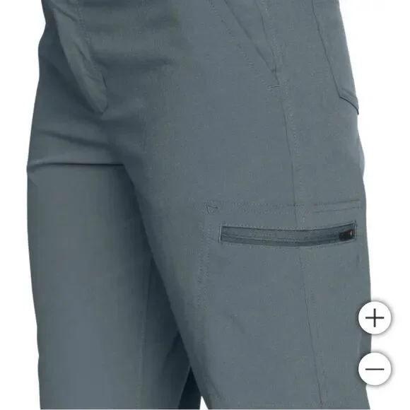 EDDIE BAUER Ripstop Capri Pants Size 14 Ladies’ Women’s Gray NWT Pockets Stretch - Picture 5 of 16